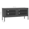 TV Cabinet Steel Stereo Hifi Cabinet Media Unit TV Stands Multi Colours