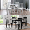 COAST WHITE/GREY DROPLEAF DINING TABLE & CHAIRS KITCHEN DINING ROOM FURNITURE
