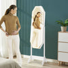 3-in-1 Jewelry & Makeup Storage Cabinet Organizer w/Full Length LED Mirror