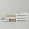 3FT Single King Size Daybed Cabin Bed Guest Bed Sofa Bed with Trundle & Drawer