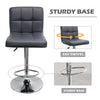 2PCS bar stool 360 degrees swivel comfortable with PU leather soft upholstery