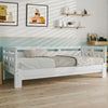 3FT Single Size Daybed Cabin Bed Guest Bed Sofa Bed Frame Trundle Bed White QP