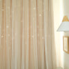 Star Blackout Window Curtains Hollow Thermal Insulated Home Bedroom Living Room