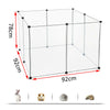 8 Panels Pet Fence DIY Exercise Playpen Puppy Dog Small Animal Cage Enclosure