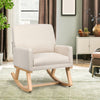 Fabric Upholstered Recliner Rocking Chair Armchair Lounge Sofa Seat Relax Rocker