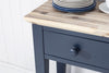 Florence Navy Blue Console Table.Kitchen hallway console table, 3 drawers&shelf