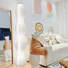 140/170cm Tall Floor Lamp Straw Skirt Standing Light Living Room Bedroom Office