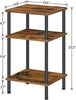 End Table Side Table Nightstand Beside Table Sofa Table 13.4”L x 11.8”W x 23.2”H