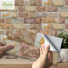 UK 90Pcs Self-adhesive Tiles Wall Brick Sticker Kit Kitchen Bathroom Wall Art