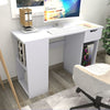 Computer Desk Writing Study PC Corner Table Home Office W/ Drawer Shelves Work