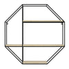 Wall Mounted Geometric Octagon Floating Shelf Storage Rack Living Room Bedroom