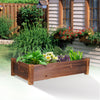 UK City Garden Raised Bed Elevated Flower Vegetable Grow Planter Box Seed Soil