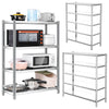 120/150cm Modern Kitchen Storage Rack Display Rack Shelving 304 Stainless Steel