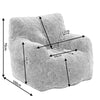 Upholstered Soft Fabric Tufed Bean Bag Foam Memory Resilience Sponge Chair QB