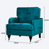 Modern Accent Chair Armchair Upholstered Fabric Velvet Single Sofa Lounge Chair
