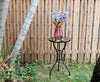 Iron/Glass Round Side Coffee Table Mosaic Design Garden Patio Flower Plant Stand
