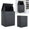 Large Parcel Drop Box Lockable Outdoor Secure Letter Box Post Box Mail Letterbox