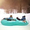 47/62/95'' Inflatable Snow Tube Winter Fun Toy Sled Outdoor Sledding with Handle