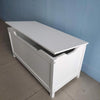 Large Wooden Toy Box Childrens Storage Bench Kids White Chest Playroom Toys Unit