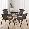 Garden Bistro Patio Furniture Set Folding Table Chairs Outdoor Indoor Rattan NEW