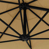 Wall-Mounted Parasol & Metal Pole Umbrella Patio Parasol Garden Umbrella