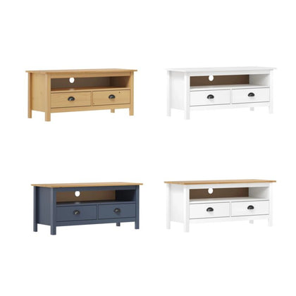 TV Cabinet Hill Solid Pine Wood Stable and robust Large storage space