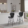 1/2/4/6x Breakfast Bar Stool w/ Backrest Footrest High Counter Stool Kitchen Pub