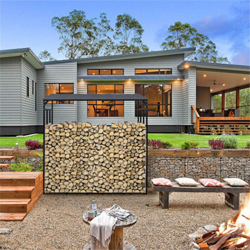 Extra Large Log Holder Firewood Rack Log Basket Firewood Holder Storag ...