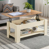 Coffee Table With Storage Lift Top Up Drawer Shelf Wooden Living Room Furniture