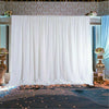 Large White Wedding Backdrop Drape Sheer Silk Curtain Engagement Bridal Studio