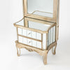 French Full Lenght Mirror Mirrored Chest of Drawers Set Champagne Silver Vanity