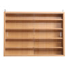 Wood Wall Cupboards Slim 5 Shelves Glass Display Wall Mount Cabinet Models Shelf