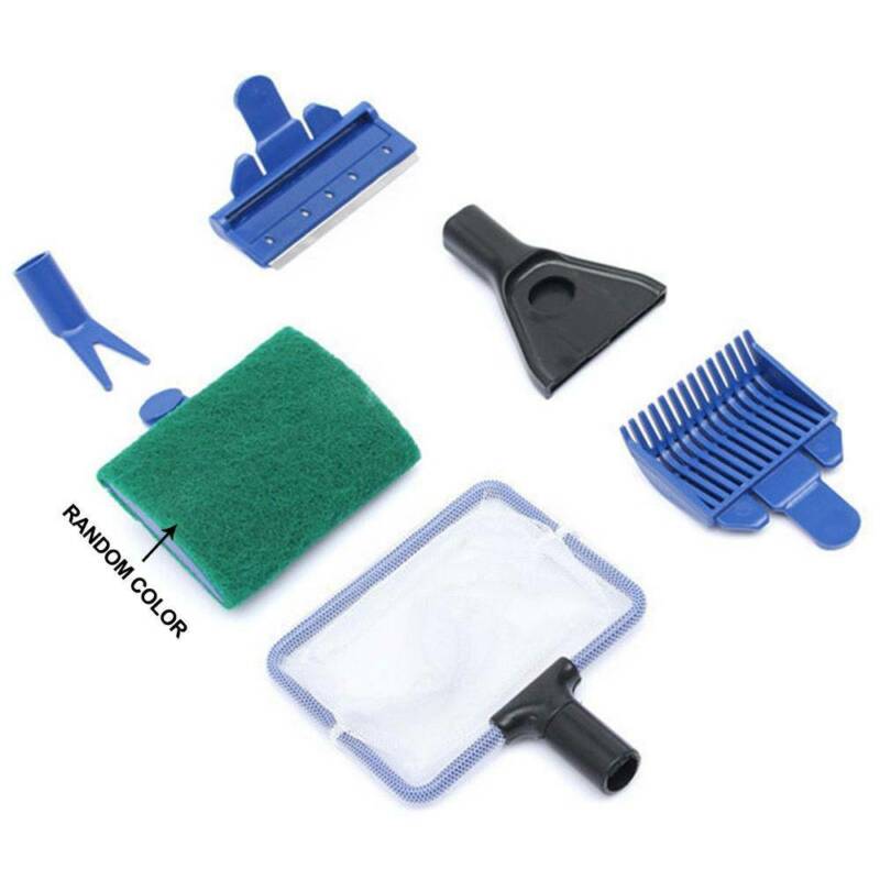 fish tank cleaning accessories uk 5 in 1 Fish Tank Aquarium Cleaning Tool Glass Brush Fishnet Magnetic C – Quildinc