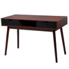 Wooden Computer Desk PC Laptop Table Writing Study Workstation with 2 Drawers