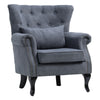 CHESTERFIELD CLASSIC BUTTONED WING BACK FIRESIDE ARMCHAIR SOFA QUEEN ANNE CHAIR