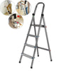 3 4 Tread Step Ladder Folding Aluminum Ladders with Safety Non-Slip Step