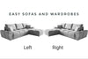 Easy Velvet Corner Sofa Bed with Storage and Pillows , Universal Sofa Bed