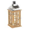 Wooden Lantern Candle Holder Tealight Summer Patio Decoration Outdoor Indoors