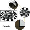Round 3D printed Vortex Illusion Anti-slip Living-room Rug Carpet Floor Door Mat