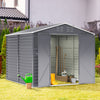 8.5 x 8ft Steel Garden Bike Garage Outdoor Tool Storage Sheds House Double Door