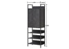 Storage Open Wardrobe Clothes Organizer Closet Cupboard Bookshelf Black