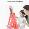 Kids Folding Double Sided Magnetic Drawing Board Easel with Colour Chalk Eraser