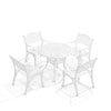 Cast Aluminium Garden Patio Table Chairs with Cushion Furniture Dining Set 5pcs
