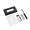 Bio Ethanol Burner Tabletop Black/Sliver Fireplace Glass Burner Fire Bioethanol