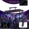 K- Shaped Gaming Computer Desk Adjustable Ergonomic Workstation Racing Table