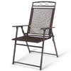 Set of 4 Folding Chairs Portable Metal Chairs for Outdoor Camping Lightweight