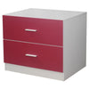Orlando 2 Drawer Wooden Kids Bedroom Chest Cabinet Modern Storage Cupboard Wide