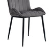 Set of 2 Dining Chairs Velvet Padded Seat Metal Legs High Back Chairs Kitchen UK
