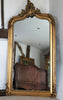 Large Antique Gold Gilt French Arch Over mantle Hall Wall Leaner Mirror 5ft