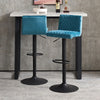 1/2/4X Bar Stools Gas Lift Stools Velvet Breakfast Kitchen Cafe Pub Swivel Chair